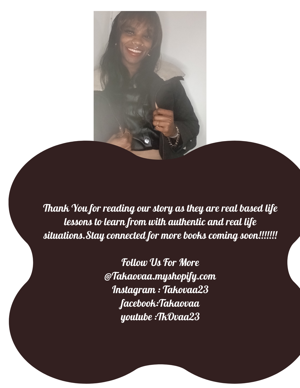 Person giving a thumbs up with text overlay on a white background